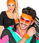Pair Of Neon Orange Wristbands