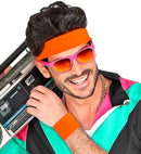 Pair Of Neon Orange Wristbands
