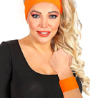 Pair Of Neon Orange Wristbands