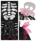 Skeleton  Shirt With Tutu, Pants, Headpiece 
