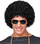 Black 70S Disco Wig In Polybag
