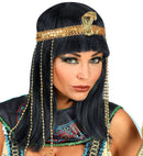 Egyptian Empress Wig With Beaded Snake Headband In Box