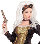 Steampunk Wig With Goggles In Polybag