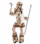 Weeko Indian Girl  Dress, Hood, Leg Warmers 