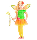 Flower Fairy  Dress, Wings, Headband With Flower 