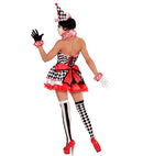 Pierrot Girl  Dress, Ruff, Cuffs, Mini Hat 