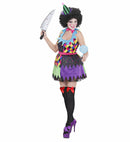 Evil Clown Girl  Dress, Bow Tie, Mini Hat 