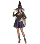 Purple Glimmer Witch  Shirt, Skirt, Cape, Hat 