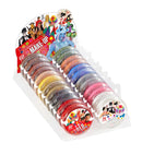 Display Box Of 24 Carnival Makeup In Tray 25 G  6 White, 6 Black, 2 Red, 2 Silver, 2 Gold, 2 Blue, 2 Yellow, 2 Green 