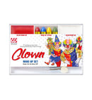 Clown Makeup Set  4 Makeup Sticks, Red & White Makeup In Tray, Applicator 