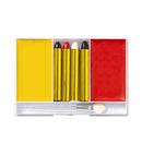 Devil Makeup Set  4 Makeup Sticks, Yellow & Red Makeup In Tray, Applicator  - Color Make Up 12 G, Sticks 8 G