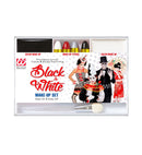 Black & White Makeup Set  4 Makeup Sticks, Black & White Makeup In Tray, Applicator  - Color Make Up 12 G, Sticks 8 G