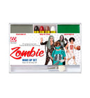 Zombie Makeup Set  4 Makeup Sticks, Grey & Green Makeup In Tray, Applicator  - Color Make Up 12 G, Sticks 8 G