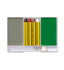 Zombie Makeup Set  4 Makeup Sticks, Grey & Green Makeup In Tray, Applicator  - Color Make Up 12 G, Sticks 8 G