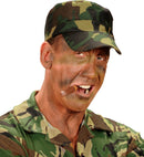 Soldier Makeup Set  4 Makeup Sticks, Brown & Green Makeup In Tray, Applicator 