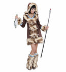 Aikaa Eskimo Girl  Hooded Dress, Leg Warmers 