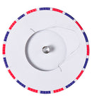 Blue-White-Red Striped Lantern Ø16 Cm - H 28 Cm - Flame Retardant