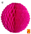 Magenta Honeycomb Globe Ø 32 Cm - Flame Retardant