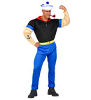 Super Sailor  Muscle Arms T-Shirt, Pants With Belt, Hat 
