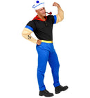 Super Sailor  Muscle Arms T-Shirt, Pants With Belt, Hat 