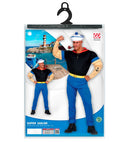 Super Sailor  Muscle Arms T-Shirt, Pants With Belt, Hat 