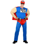Super Beer Man  Muscle Overalls With Cape, Can Holster Belt, Cap 