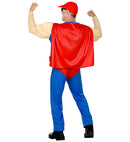 Super Beer Man  Muscle Overalls With Cape, Can Holster Belt, Cap 