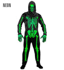 Neon Skeleton  Overalls, Gloves, Mask 