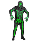 Neon Skeleton  Overalls, Gloves, Mask 