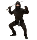 Ninja  Hooded Coat, Pants, Belt, Mask, Arm & Leg Ties 