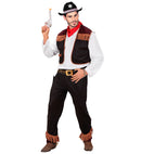 Cowboy  Shirt With Vest, Pants, Bandana 