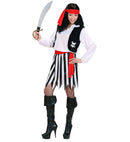 Pirate  Shirt With Vest, Skirt, Belt, Headband 