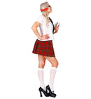 School Girl  Shirt, Skirt, Necktie, Bow Hair Clips 