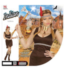 Indian  Dress, Headband With Feather 