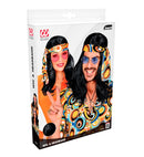 Black 70S Disco Fever Wig With Headband In Box
