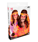 Brown 70S Disco Fever Wig With Headband In Box