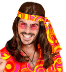 Brown 70S Disco Fever Wig With Headband In Box