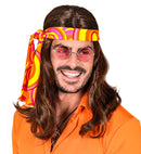 Brown 70S Disco Fever Wig With Headband In Box