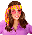 Brown 70S Disco Fever Wig With Headband In Box