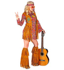 Hippie  Dress, Vest, Headband, Fringe Boot Covers 