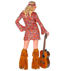 Hippie  Dress, Vest, Headband, Fringe Boot Covers 