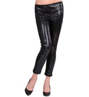 Black Sequin Leggings