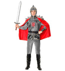 Knight  Tunic With Armour & Cape, Belt, Helmet 