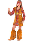 Hippie  Dress, Vest, Headband, Fringe Boot Covers 