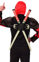 Deadpool Costume Top Weapon Set 14-16 Years