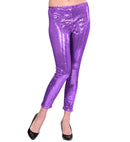Purple Sequin Leggings