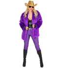 Purple Sequin Leggings