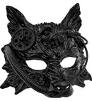 Mask Steampunk Wolf Black
