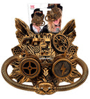 Mask Steampunk Wolf Gold