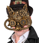 Mask Steampunk Wolf Gold
